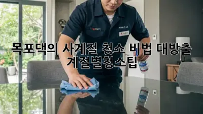 ✨ 목포댁의 사계절 청소 비법 대방출! 🏡 #계절별청소팁